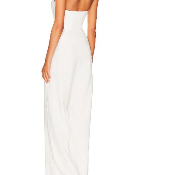 NWT $650 A.L.C. White Strapless Belted Jumpsuit – Sz 4 (#4JUMP0137) - Picture 2 of 13